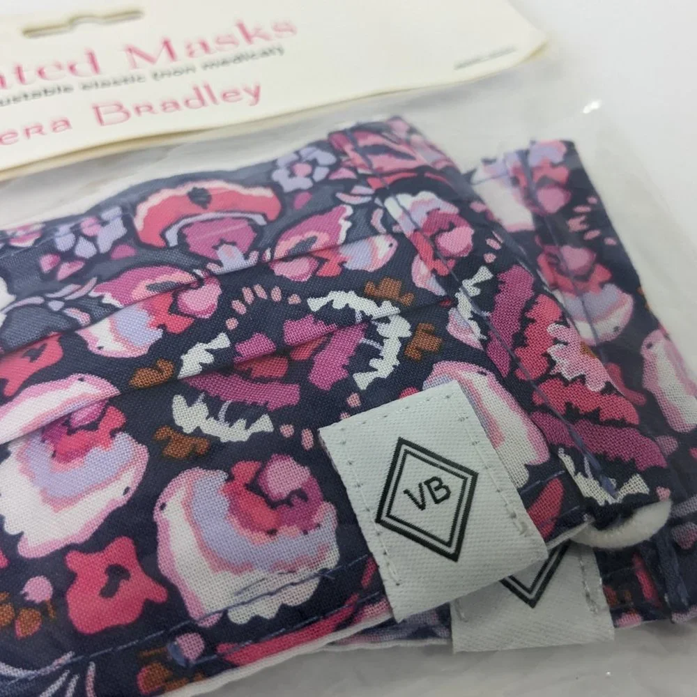 Vera Bradley Youth Pleated Face Masks Magenta Medallion